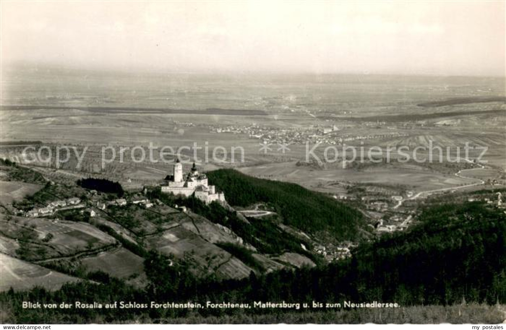 73706932 Forchtenau Blick Von Der Rosalia Auf Schloss Forchtenstein Mattersburg  - Autres & Non Classés