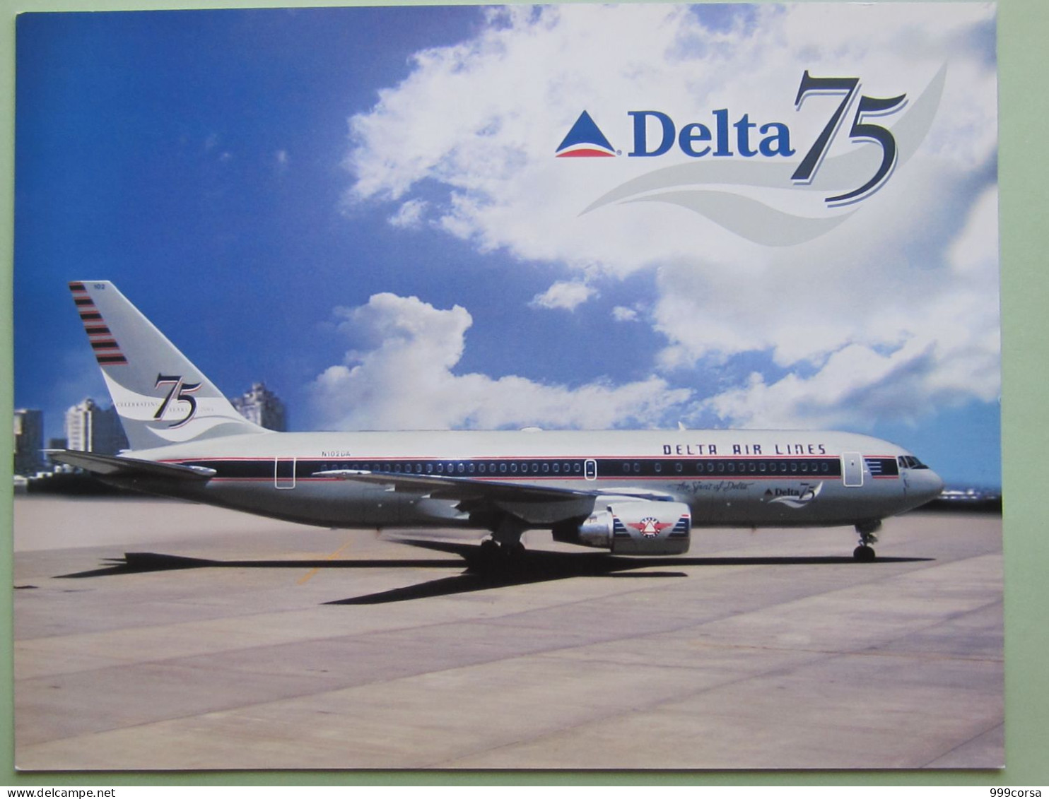 Aviazione, Boeing 767 Spirit Of Delta, Curtiss Travel Air 6B, Douglas DC 3, Stinson SR-8E, WACO 125, Photo Cm 28x22 - Luchtvaart
