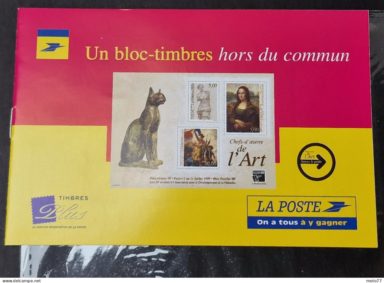 TIMBRE France BLOC FEUILLET 23 Version GRIS Neuf - 1999 Timbres 3234 3235 3236 - Yvert & Tellier 2003 Coté + De 35 € - Nuevos