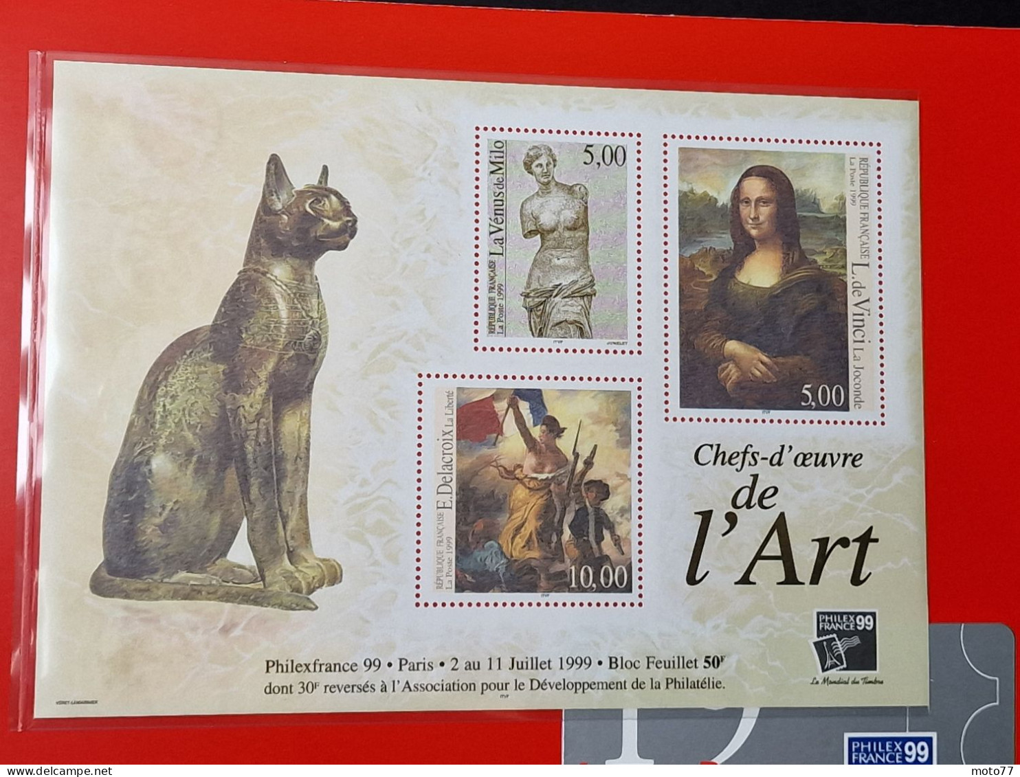 TIMBRE France BLOC FEUILLET 23 Version GRIS Neuf - 1999 Timbres 3234 3235 3236 - Yvert & Tellier 2003 Coté + De 35 € - Neufs