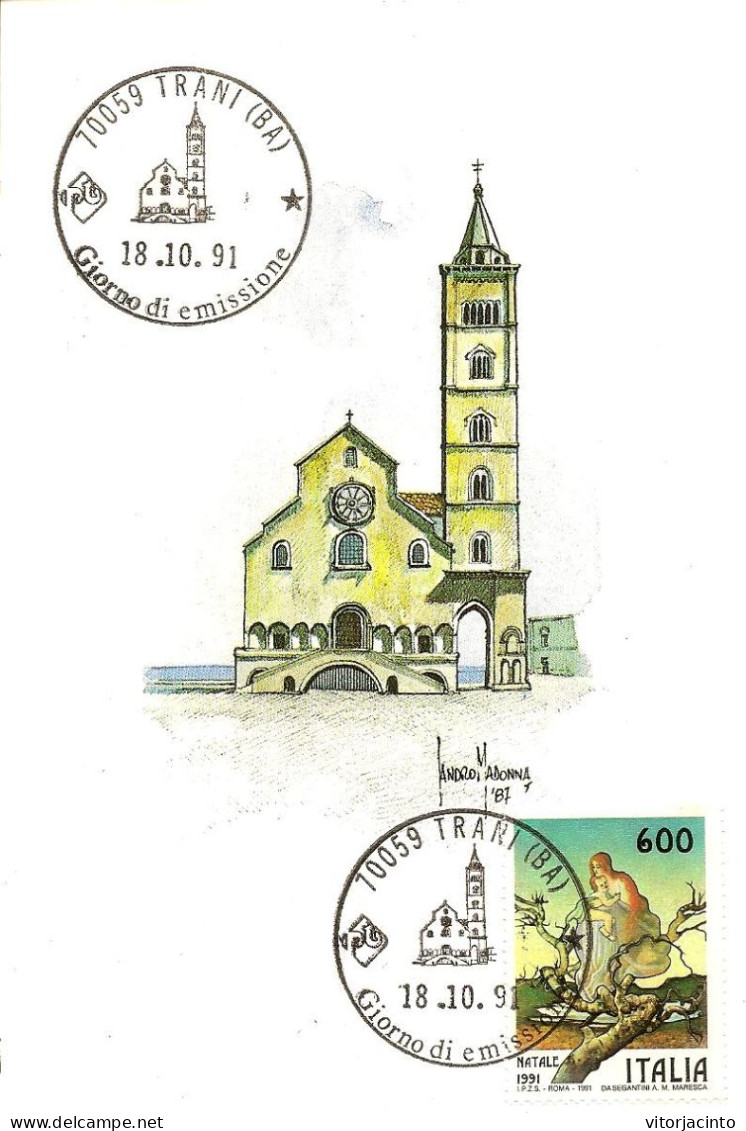 Italy - Maxicard - Bari Cathedral - Christentum