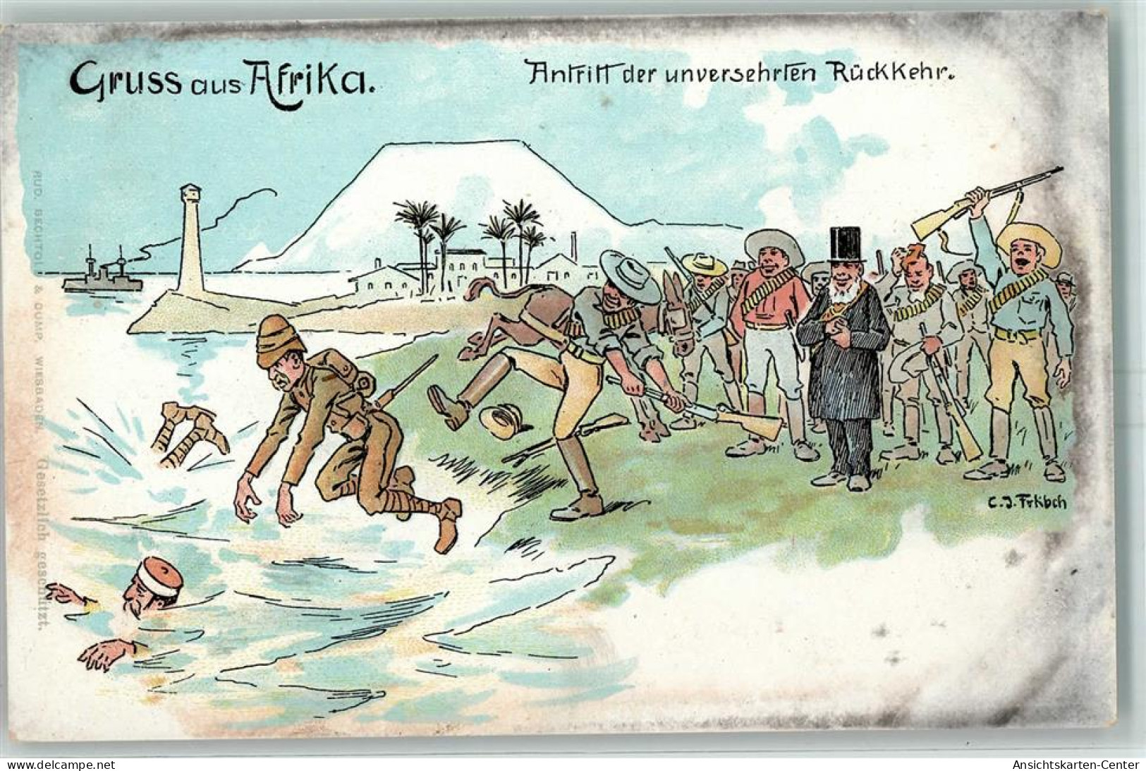 13425706 - Antritt Der Unversehrten Rueckkehr AK - Sudáfrica