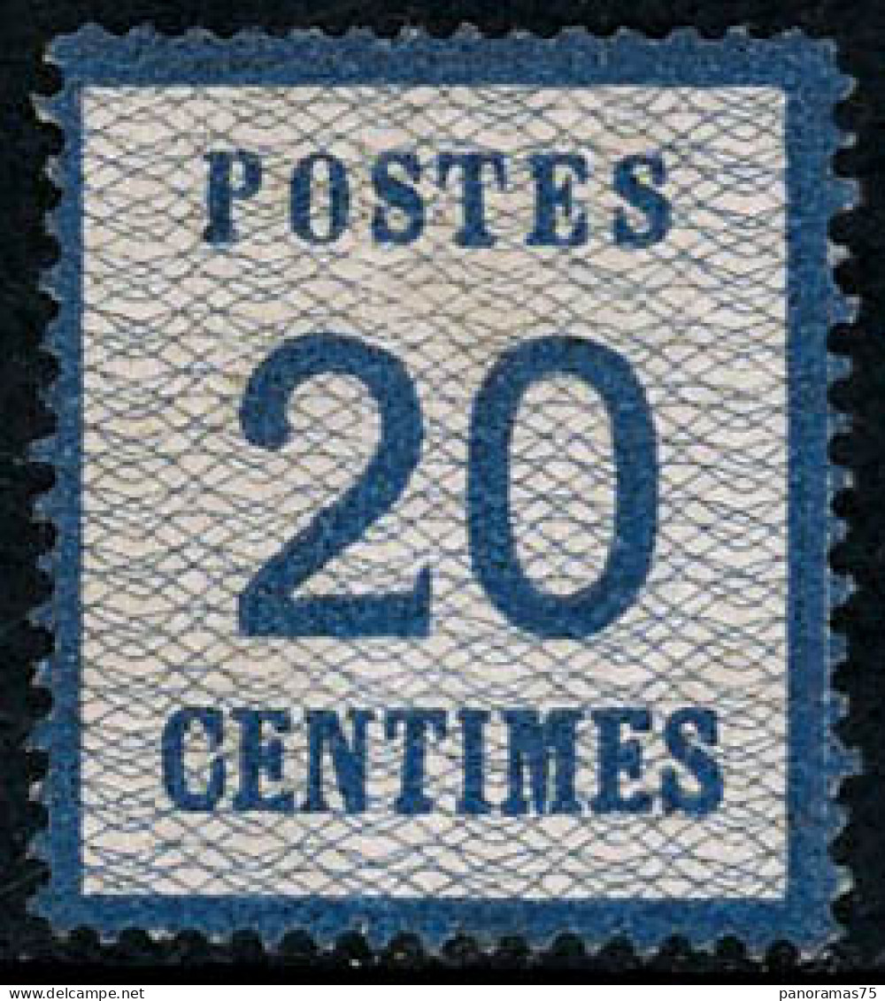 ** N°6b 20c Bleu, Burelage Renversé - TB - Altri & Non Classificati