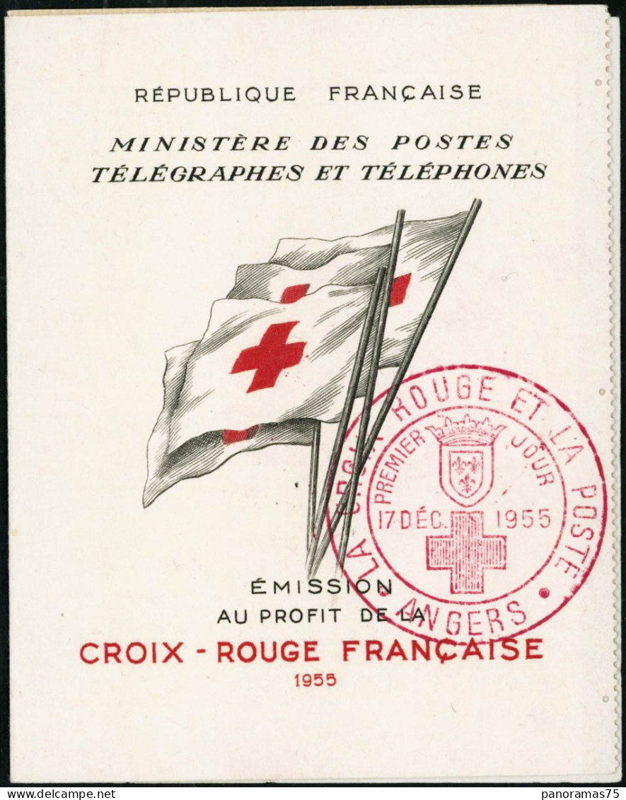 Obl. N°2004 Le Carnet Croix-rouge 55 Obl 17/12/55 - TB - Red Cross