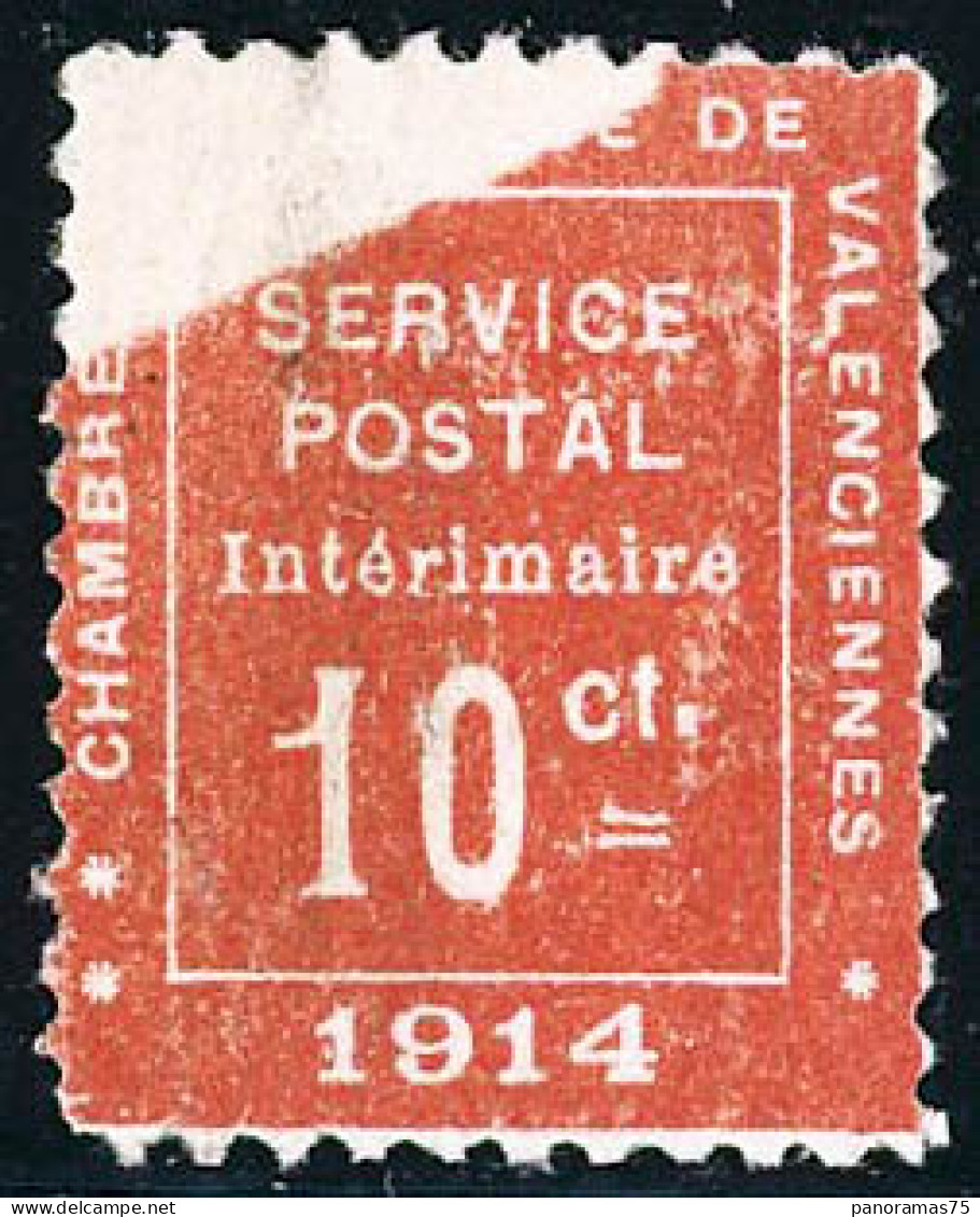 ** N°1 10c Vermillon, Superbe Variété D'impression - TB - War Stamps