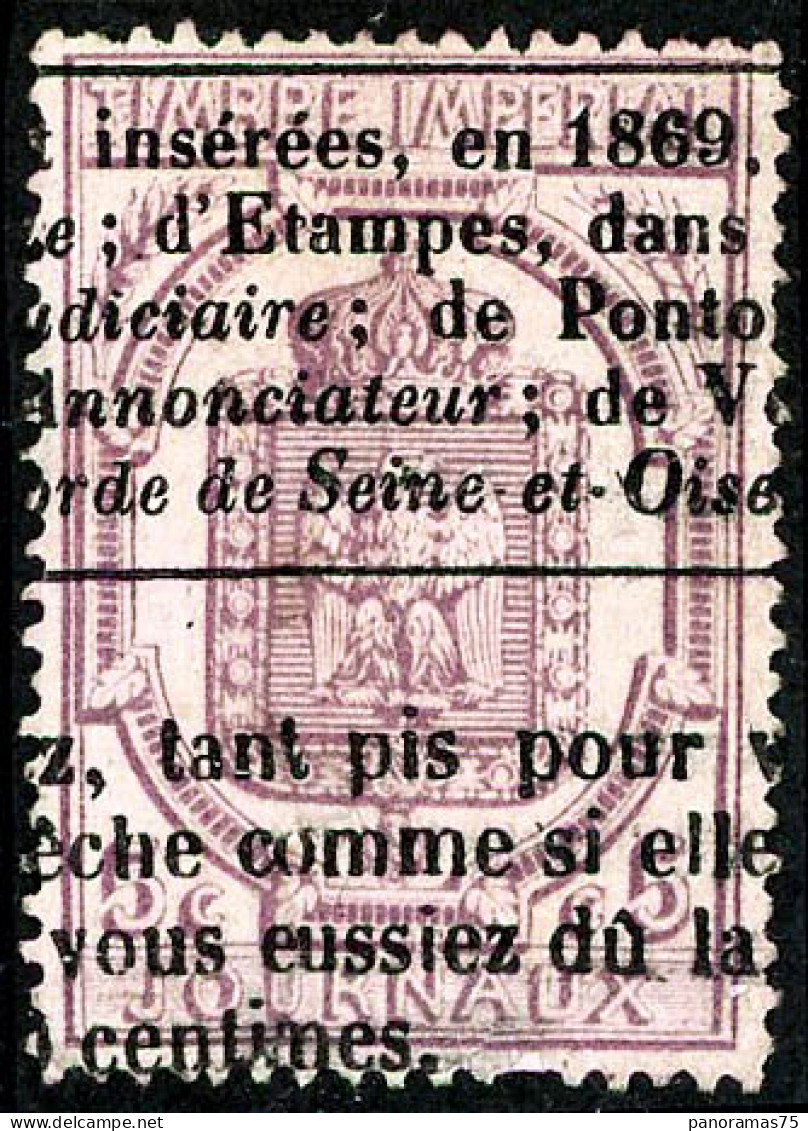 Obl. N°10 5c Lilas, Pièce De Luxe - TB - Zeitungsmarken (Streifbänder)