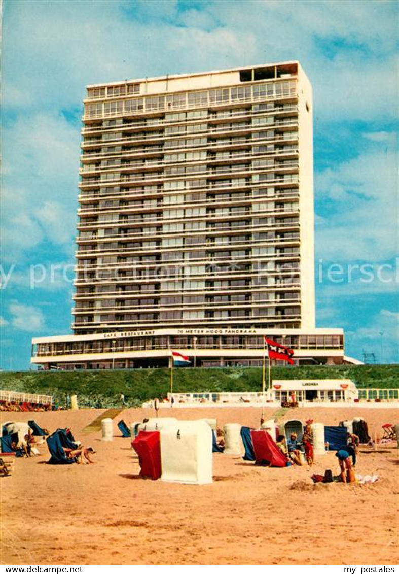 73706838 Zandvoort Holland Strand Met Zicht Op Bouwes Palace Zandvoort Holland - Autres & Non Classés