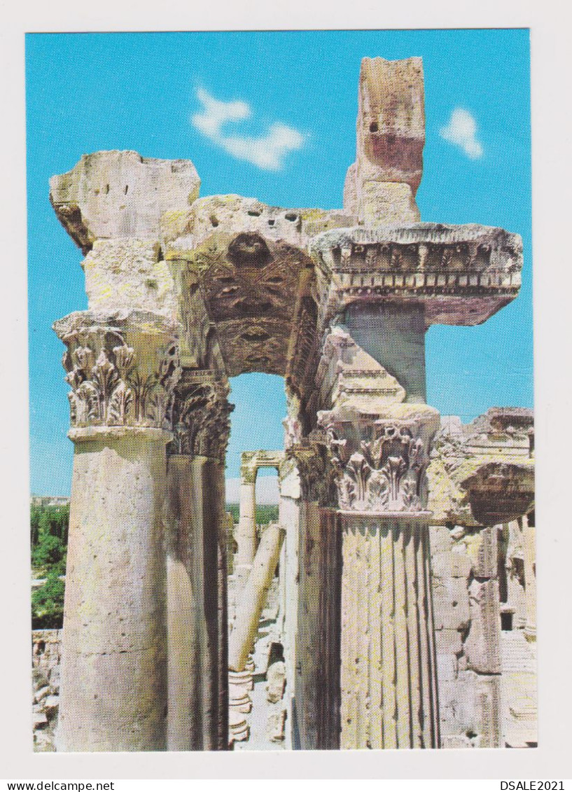 Lebanon Libanon Liban Baalbek-Heliopolis Bacchus Temple Ruins View, Vintage Photo Postcard RPPc AK (1199) - Libanon