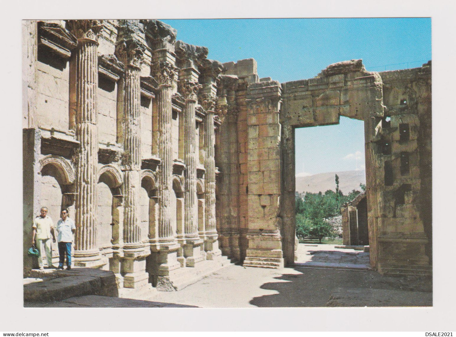 Lebanon Libanon Liban Baalbek-Heliopolis Bacchus Temple Ruins View, Vintage Photo Postcard RPPc AK (1201) - Liban