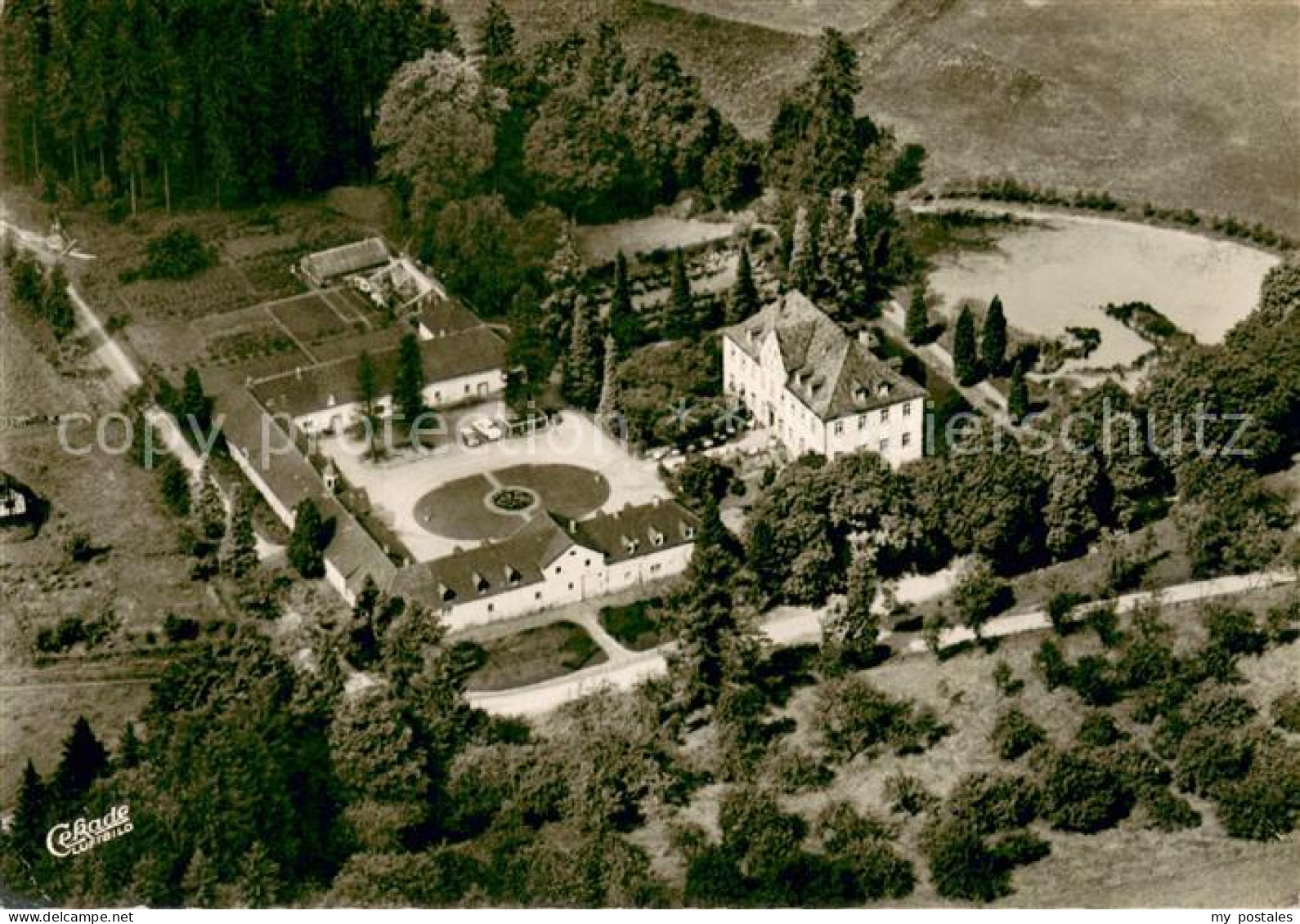 73706815 Hommerich Lindlar Fliegeraufnahme Hotel Schloss Georghausen Hommerich L - Lindlar