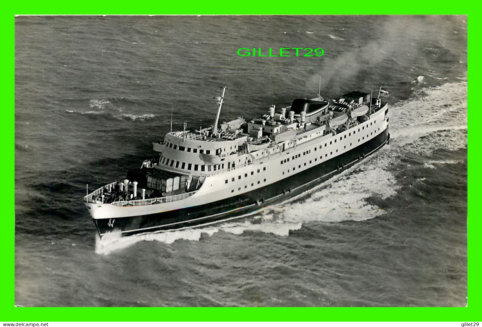 SHIP, BATEAU - " D.S.M.S. KONINGIN WILHELMINA " - GEBR SPANJERSBERG - STOOMVAART MIJ ZEELAND - - Paquebote