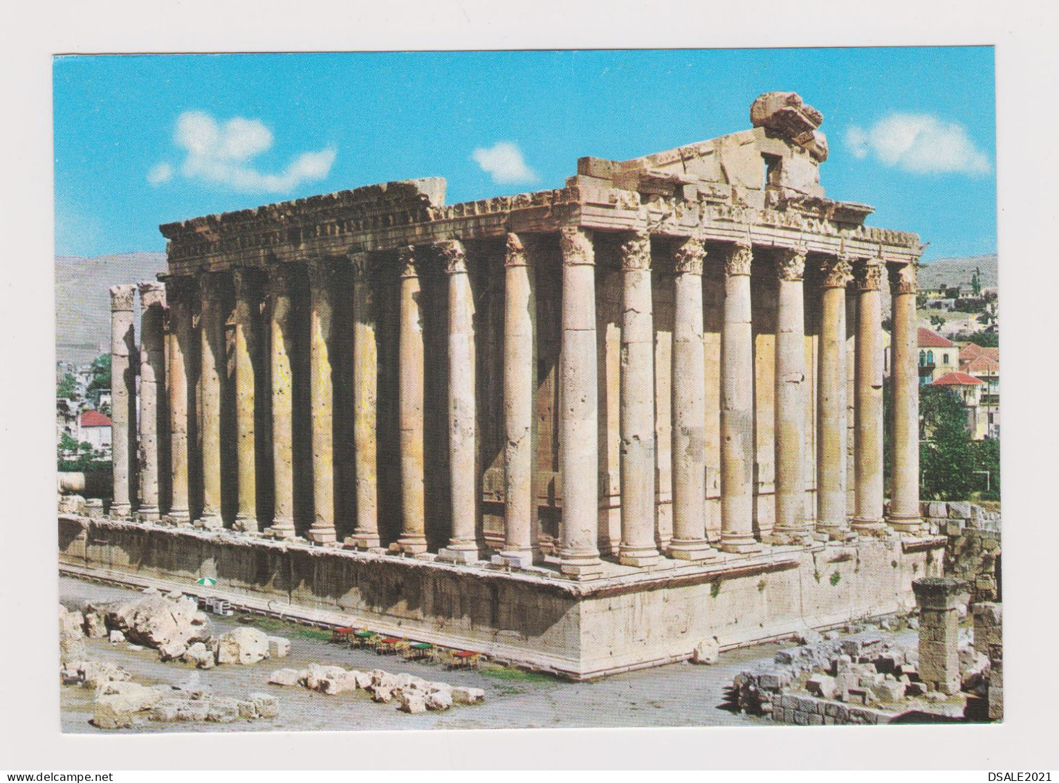 Lebanon Libanon Liban Baalbek-Heliopolis Bacchus Temple General View, Vintage Photo Postcard RPPc AK (1202) - Libanon