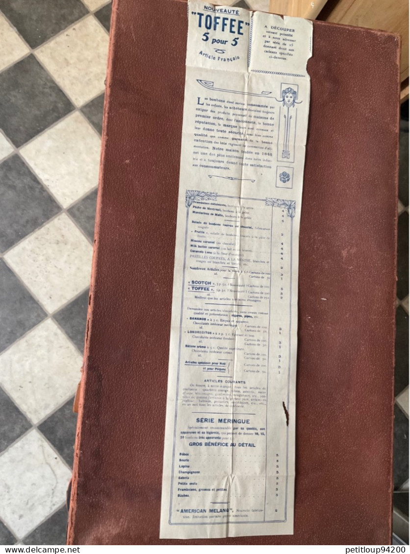 543 DOCUMENT Commercial CONFISERIE DES FLANDRES  Pruvost & Cie  LILLE - Alimentos