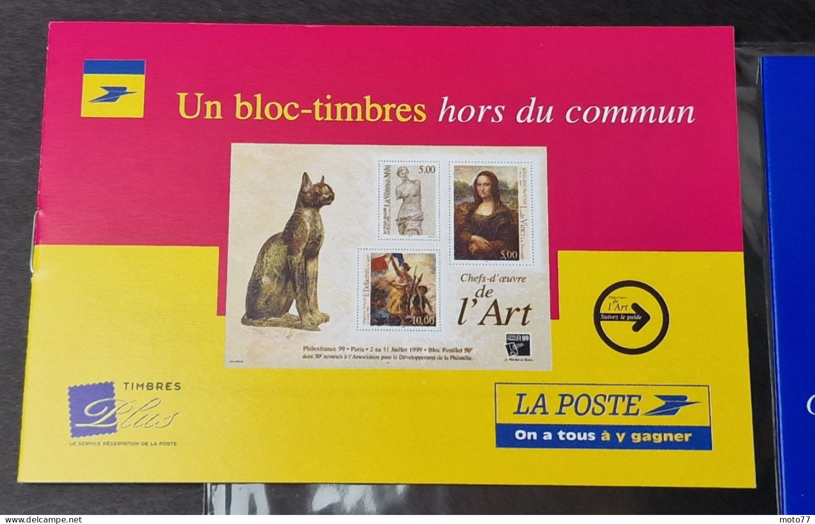 TIMBRE France BLOC FEUILLET 23 Version BLEU Neuf - 1999 Timbres 3234 3235 3236 - Yvert & Tellier 2003 Coté + De 35 € - Ungebraucht