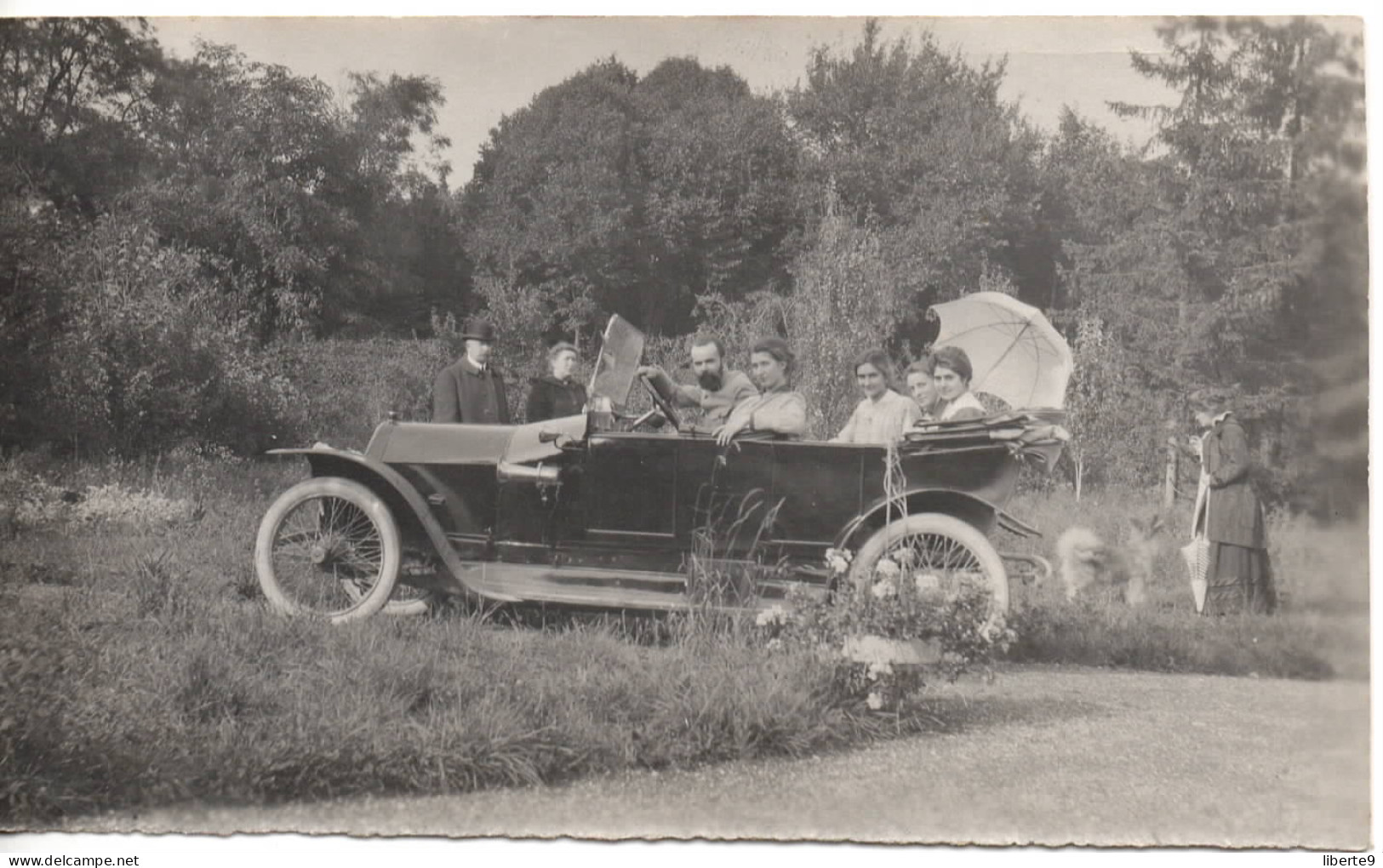 Fontainebleau Automobile C.1915  Photo 7x12cm - Automobile