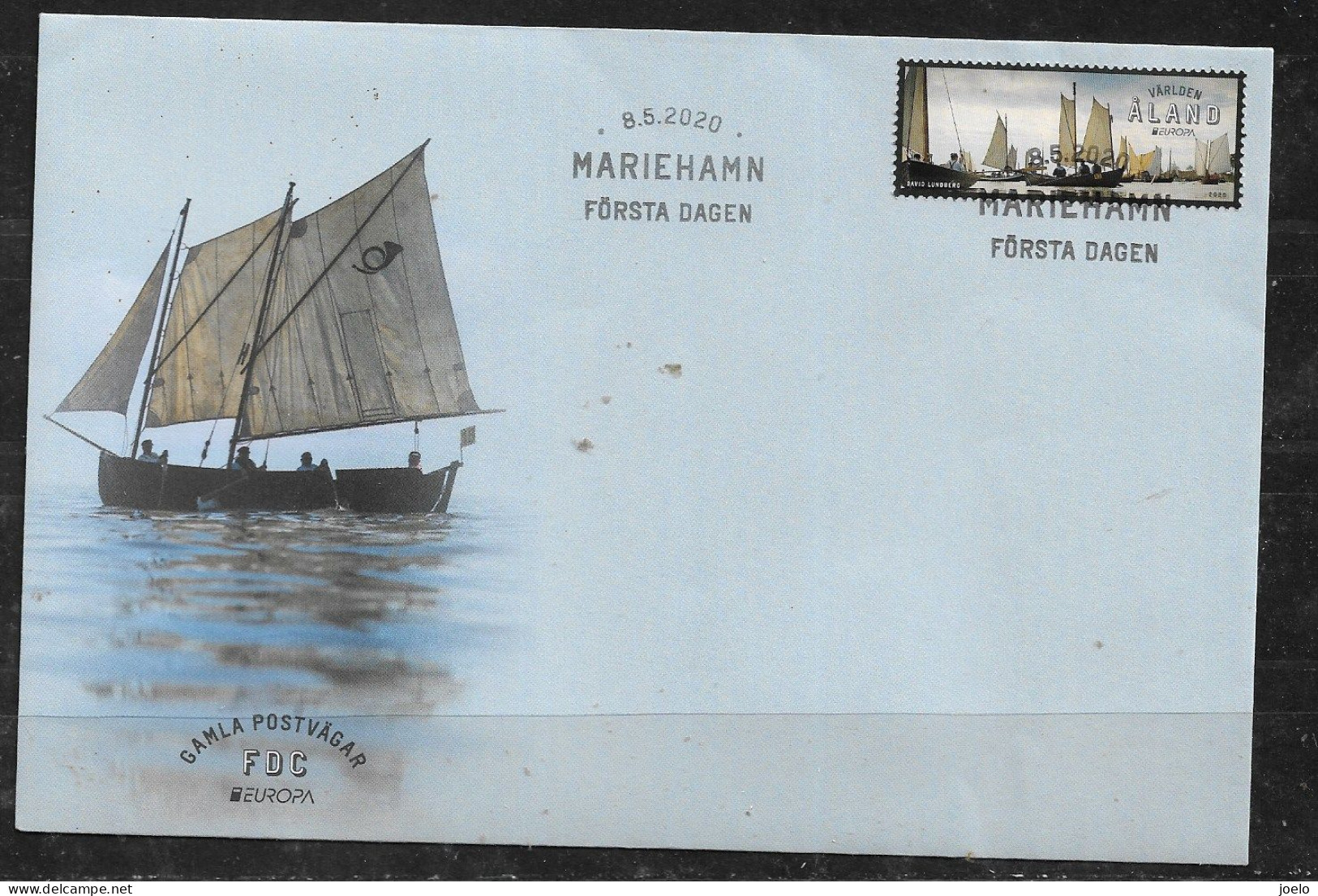 ALAND 2022 EUROPA ON OFFICIAL FDC - 2022