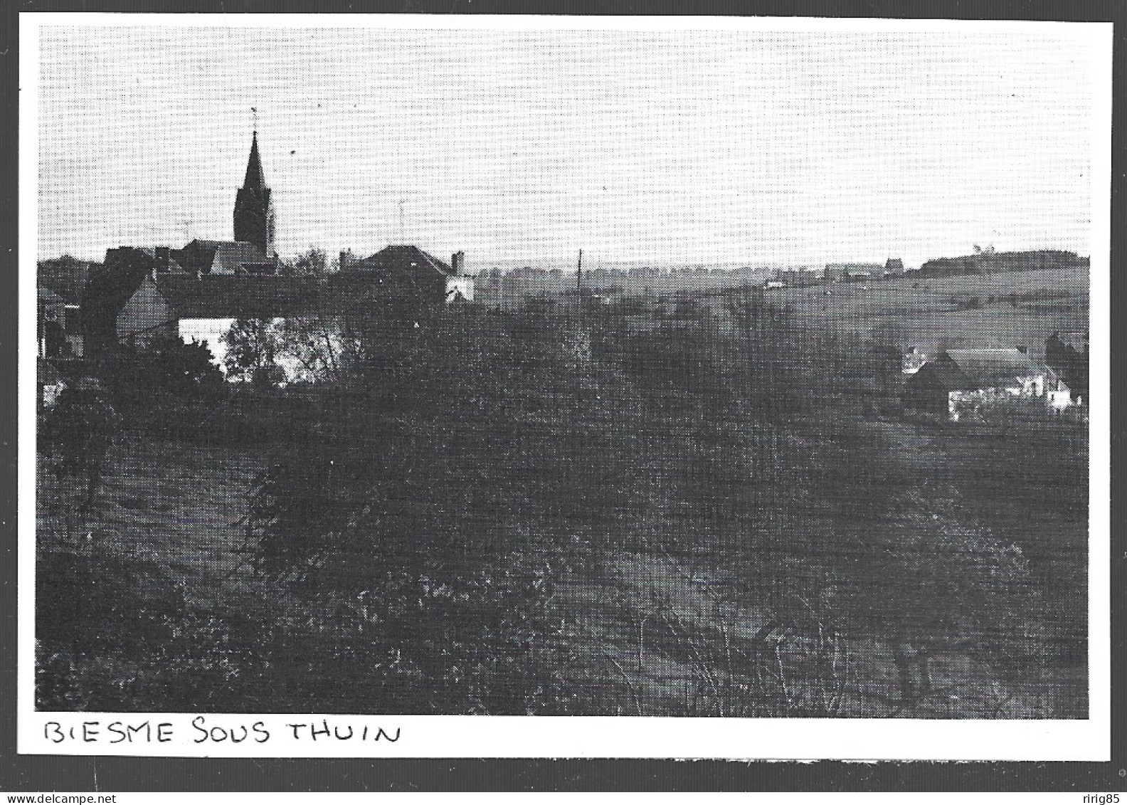 1980  --  BELGIQUE . BIESMES SOUS THUIN . ASPECT DE VILLAGE . 4B024 - Ohne Zuordnung