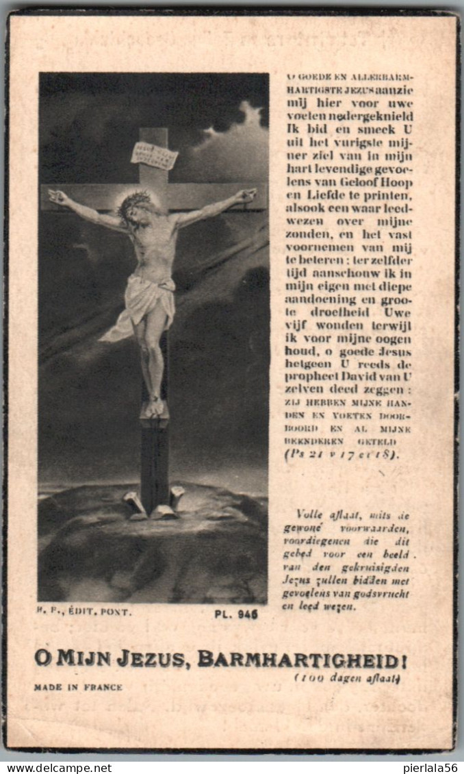 Bidprentje Lendelede - Claus Bruno (1855-1937) - Imágenes Religiosas