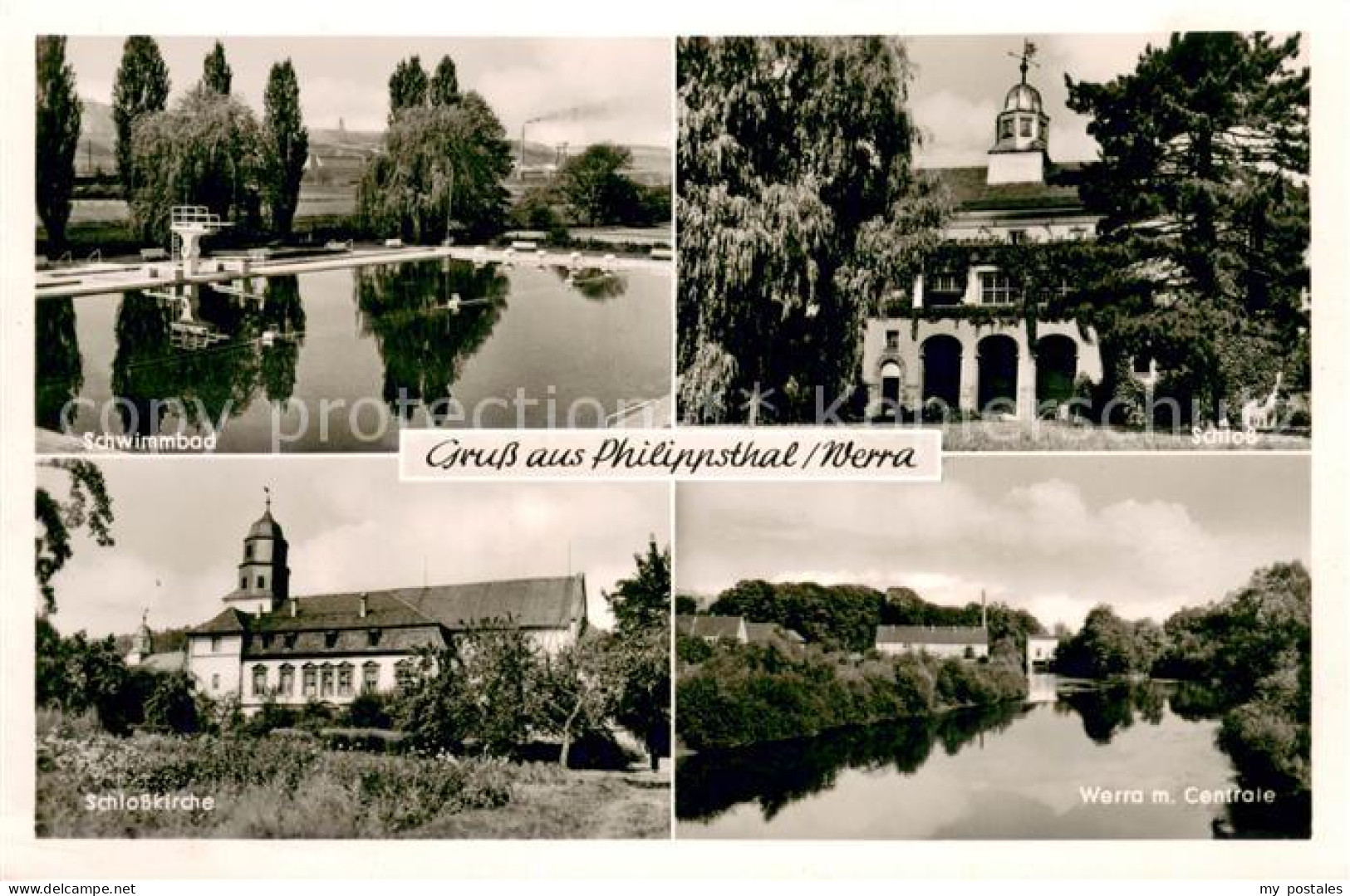 73706754 Philippsthal Schwimmbad Schlosskirche Werra M. Centrale Schloss Philipp - Altri & Non Classificati