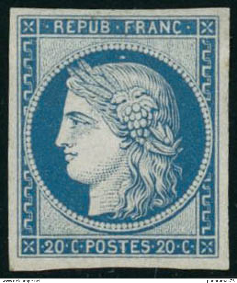 ** N°12 20c Bleu, Signé Roumet - TB - Andere & Zonder Classificatie