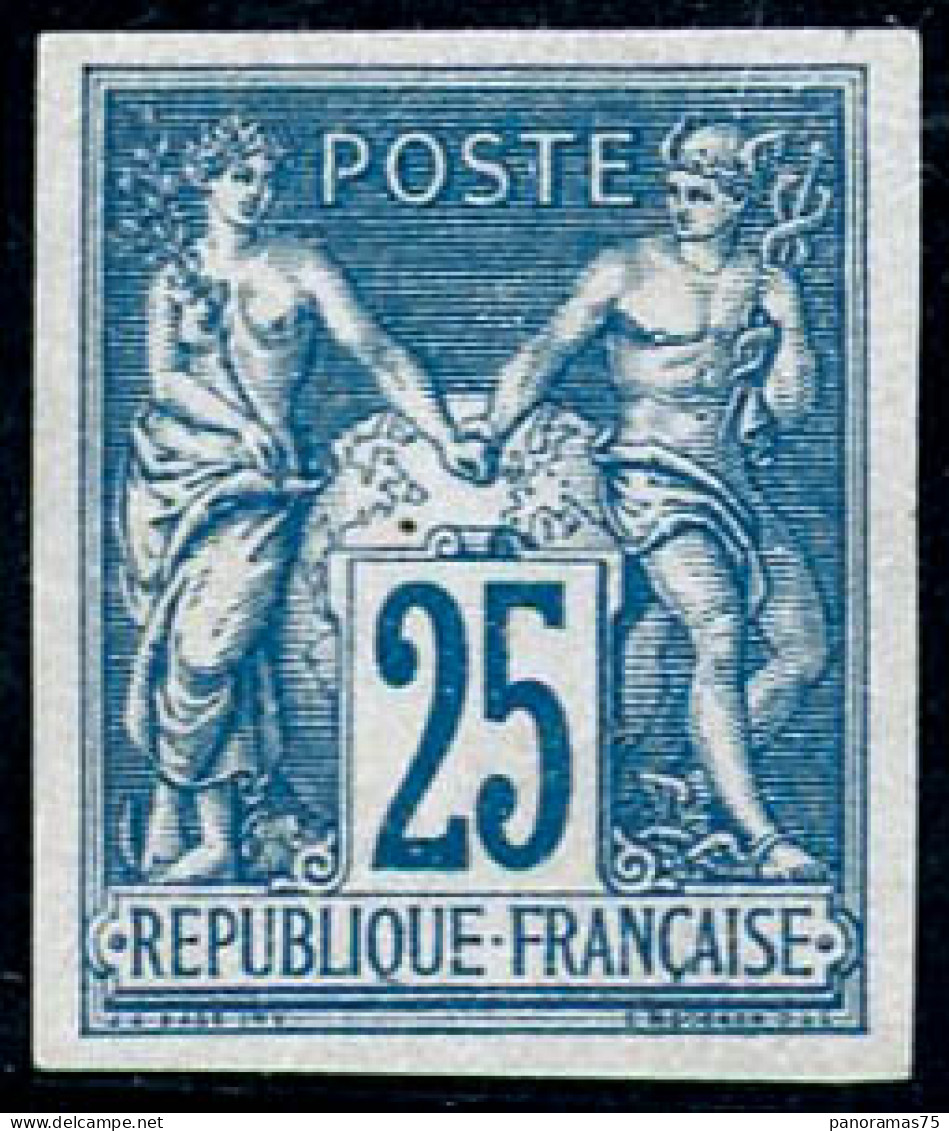 (*) N°35 25c Bleu, SG - TB - Otros & Sin Clasificación