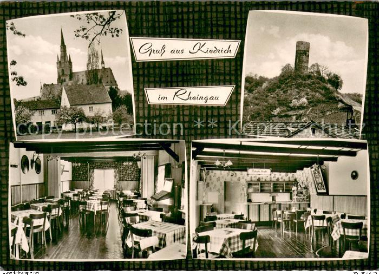 73706694 Kiedrich Kirche Burgturm Gasthaus Zur Weinlaune Gastraeume Kiedrich - Altri & Non Classificati