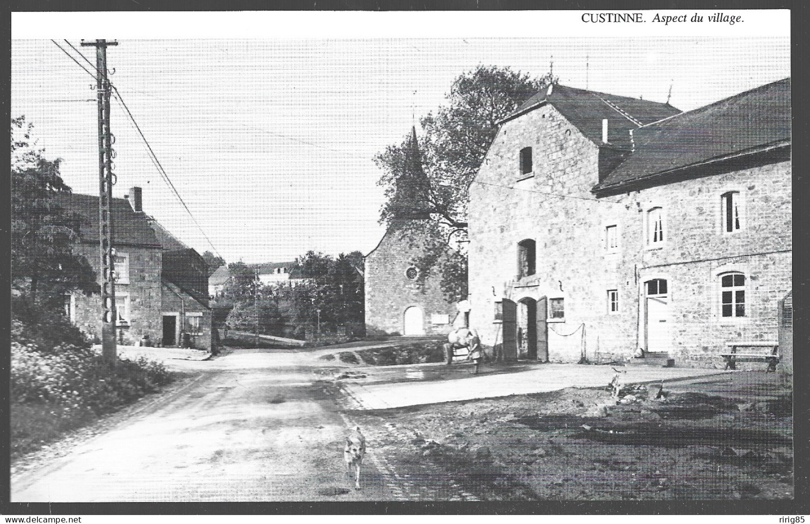 1980  --  BELGIQUE . CUSTINNE . ASPECT DE VILLAGE . 4B027 - Ohne Zuordnung