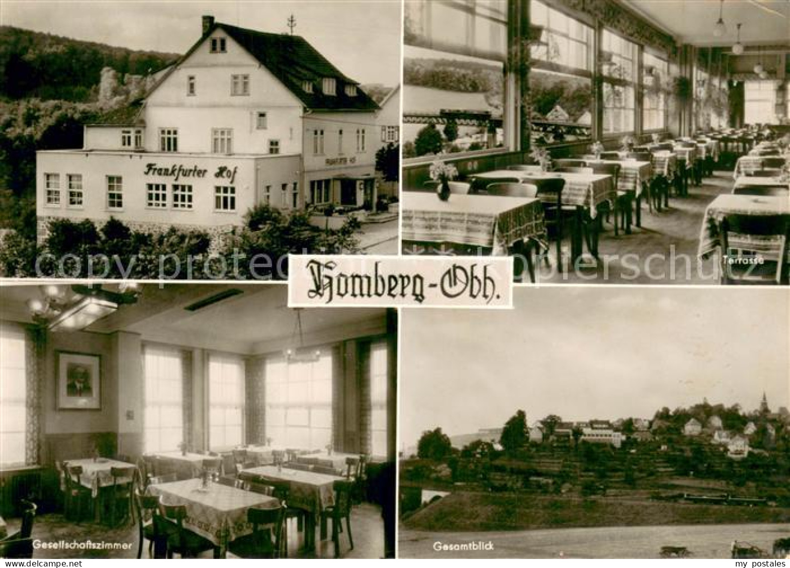 73706689 Homberg Ohm Hotel Frankfurter Hof Speisesaal Gesellschaftszimmer Gesamt - Altri & Non Classificati