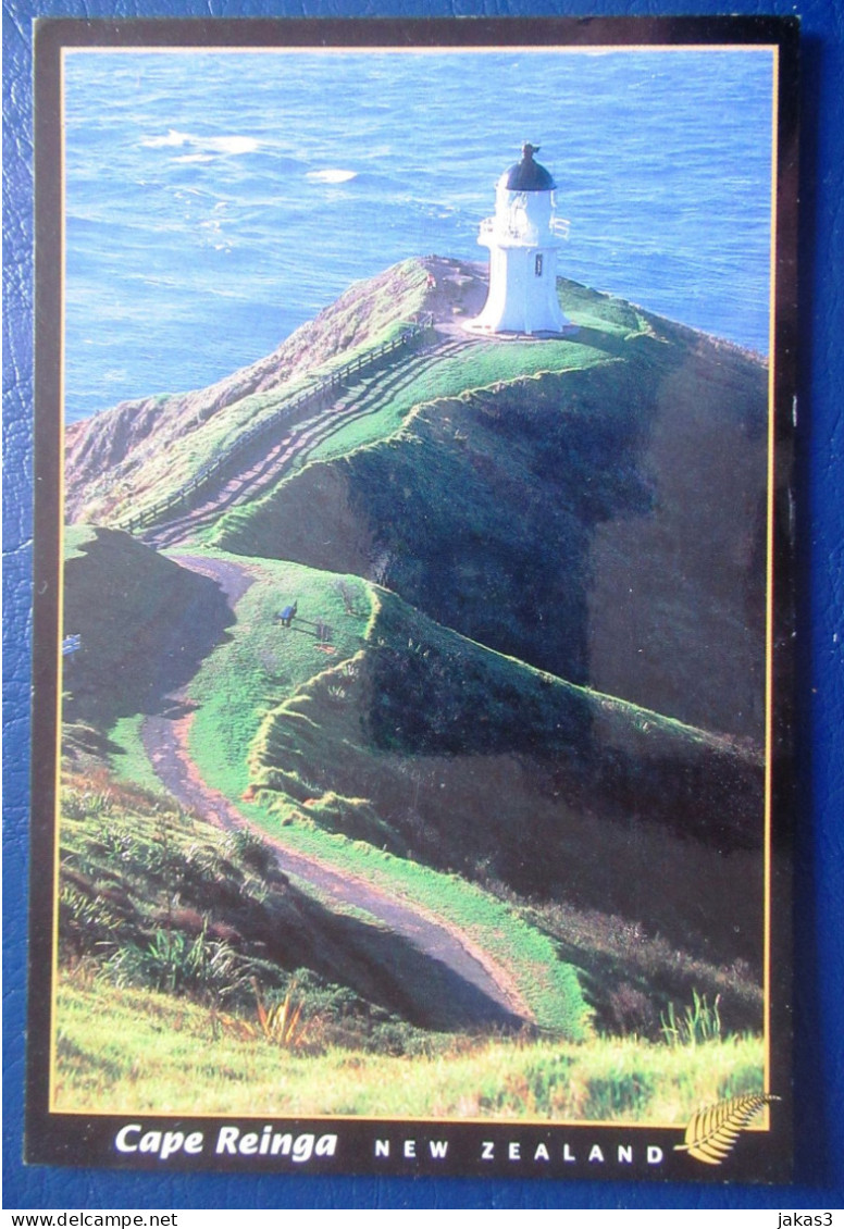 CPM CARTE POSTALE  LE PHARE DE CAP REINGA  (NOUVELLE ZÉLANDE   ) - Lighthouses