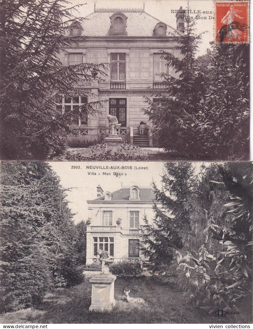 Neuville Aux Bois (45 Loiret) La Villa Mon Désir - édit. Librairie Perche Et LL Circulée 1913 - Autres & Non Classés