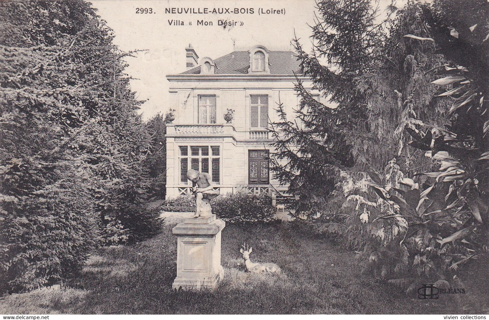 Neuville Aux Bois (45 Loiret) La Villa Mon Désir - édit. Librairie Perche Et LL Circulée 1913 - Sonstige & Ohne Zuordnung