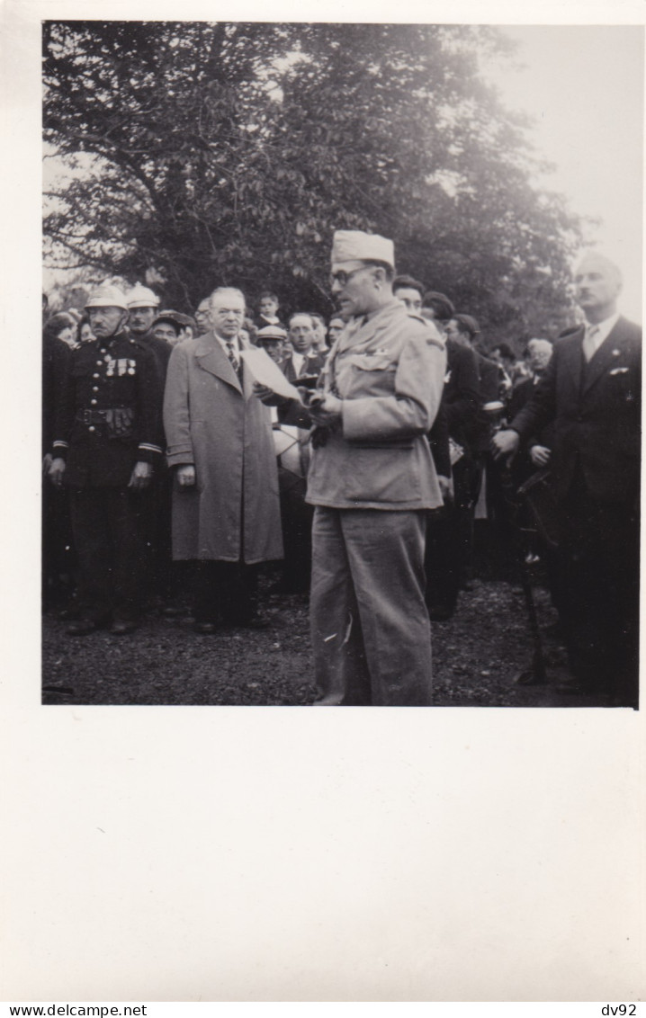 SEINE ET MARNE INAUGURATION STELE EN HOMMAGE AUX TROUPES DU GENERAL PATTON (NOMBREUSES PERSONNALITES) - Krieg, Militär