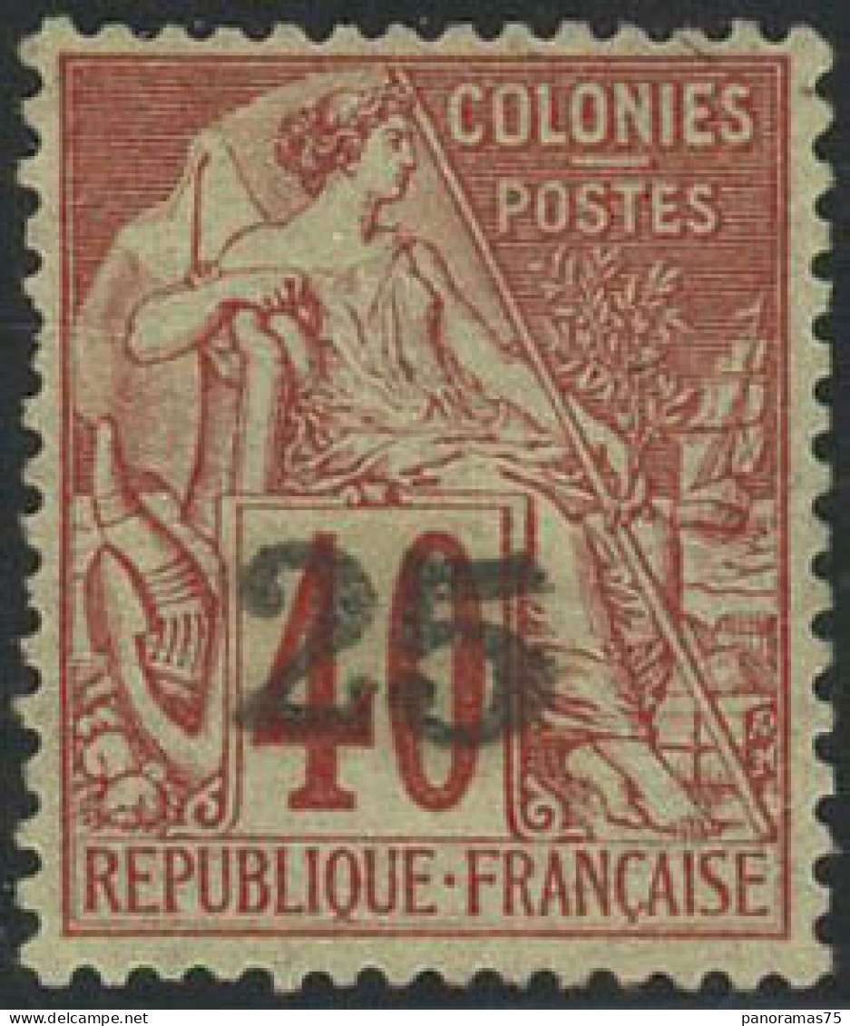 ** N°3 25 Sur 40c Rouge-orange, Pièce De Luxe Signé Brun, RARE - TB - Autres & Non Classés