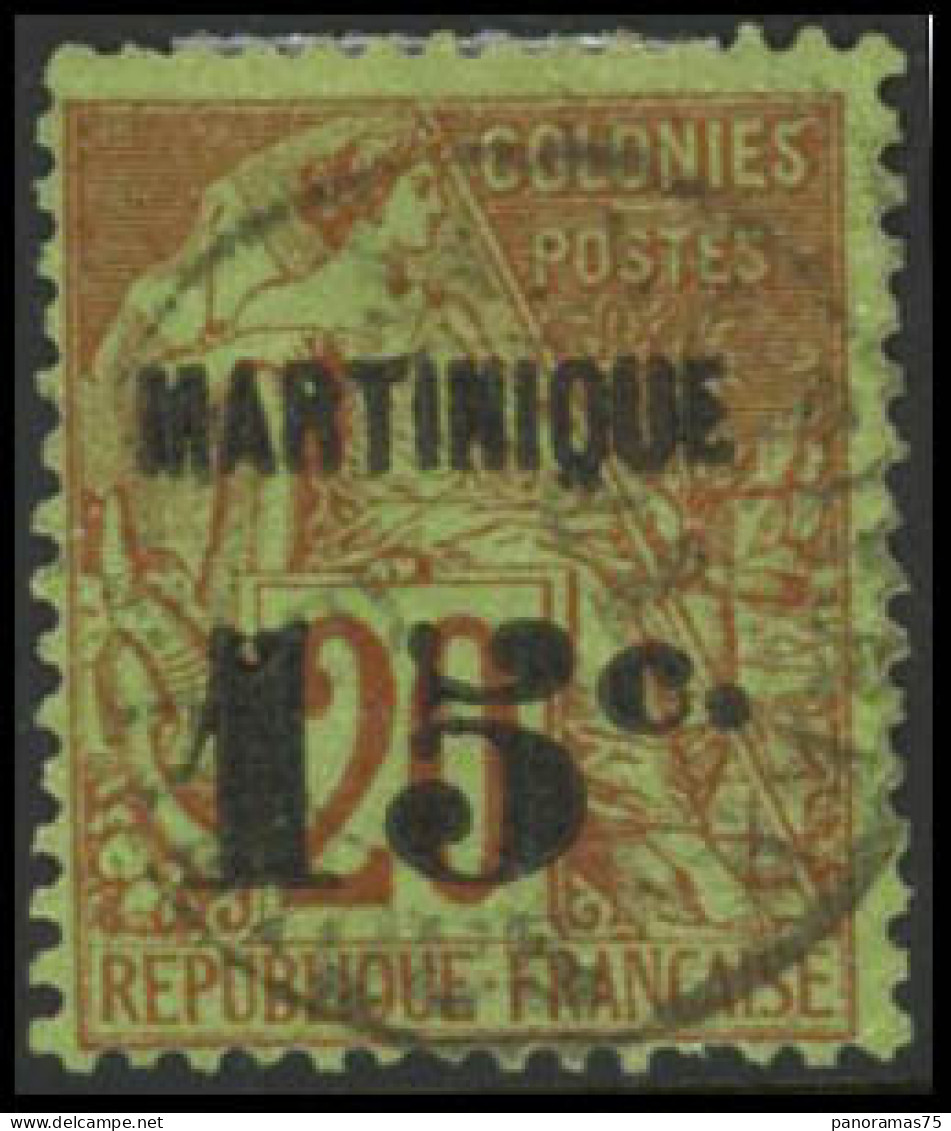 Obl. N°16 15c S/20c Brique S/vert - TB - Other & Unclassified