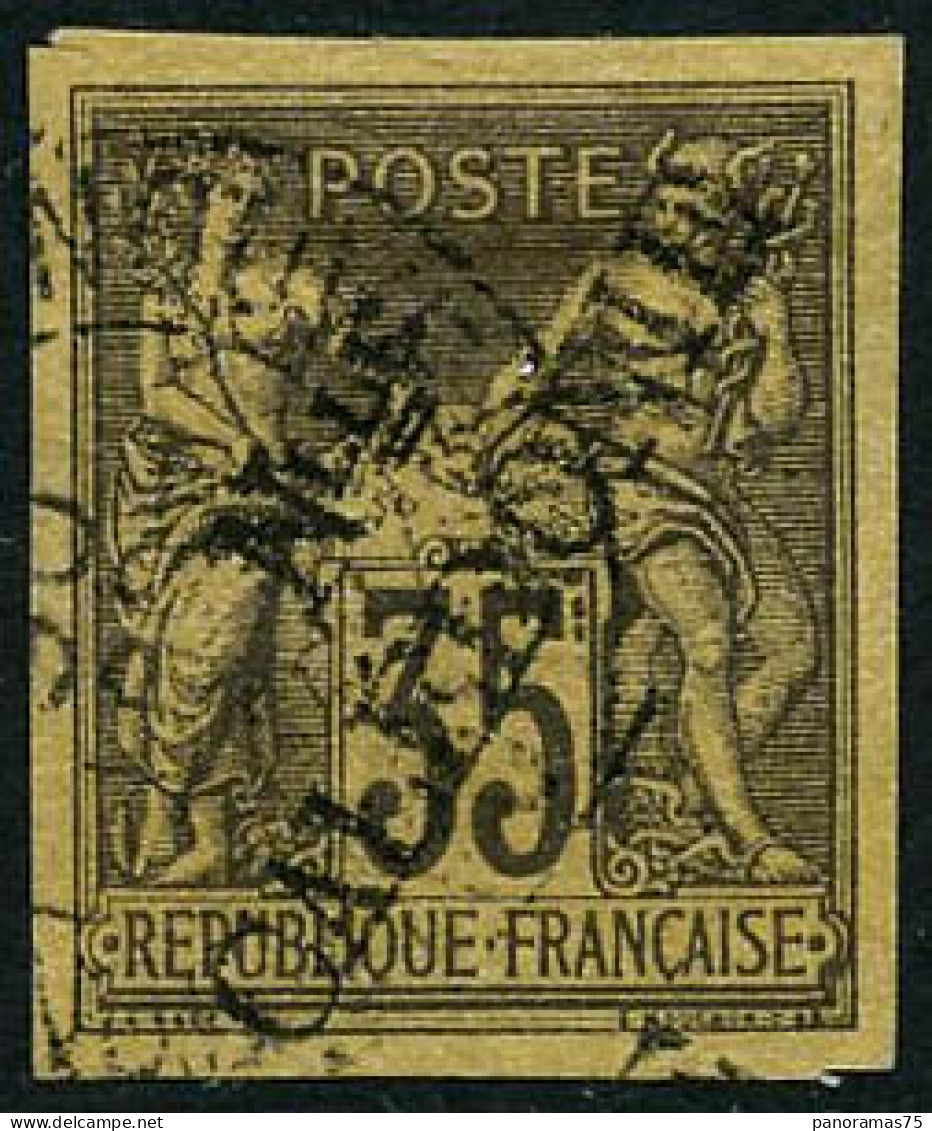 Obl. N°18 35c (surcharge Type I) - TB - Altri & Non Classificati