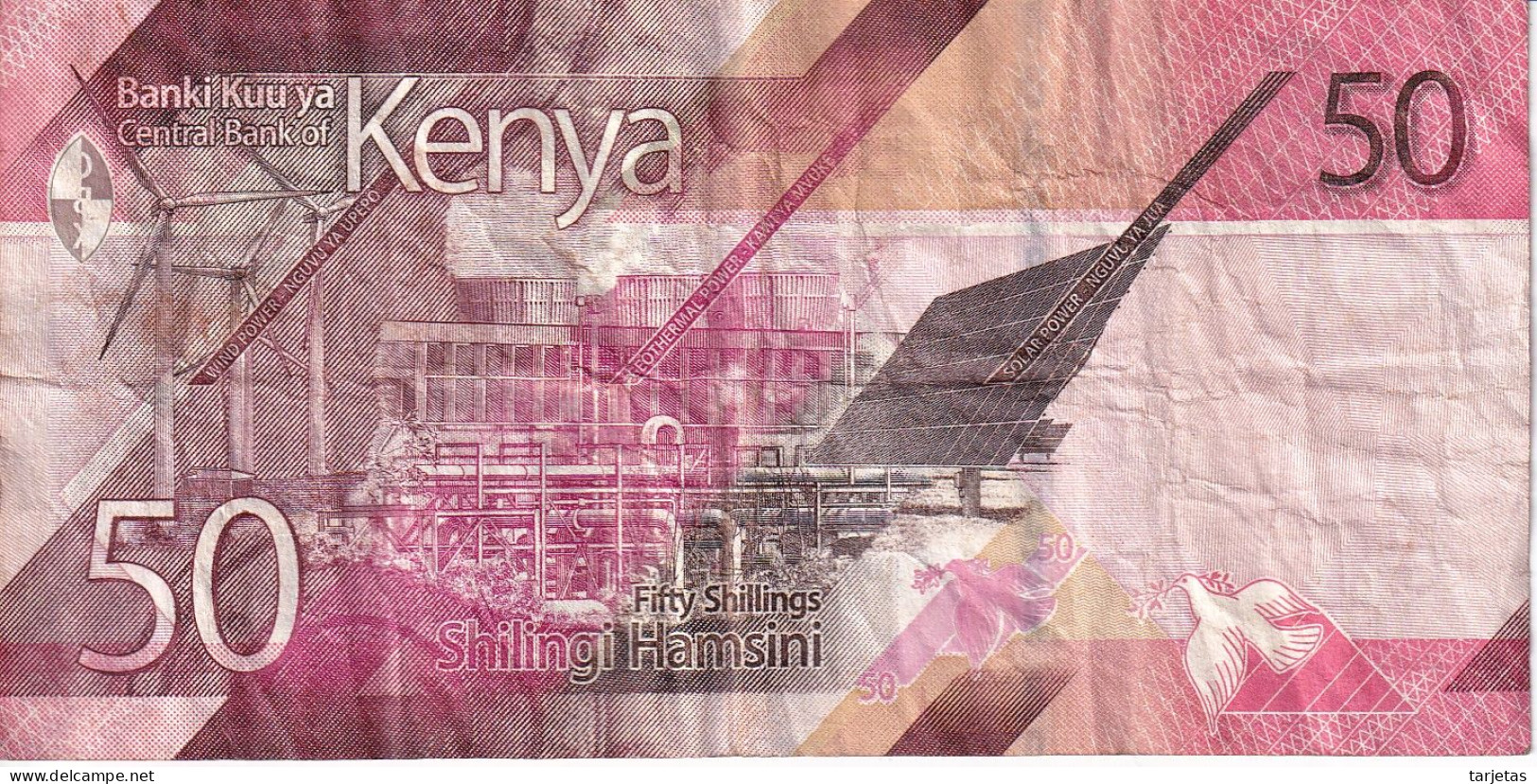 BILLETE DE KENIA DE 50 SHILINGI DEL AÑO 2019 (BANK NOTE) - Kenya