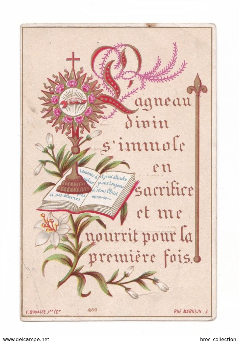 Orléans, 1re Communion D'Aline Johanet, 1881, Cathédrale Sainte-Croix, éd. E. Bouasse Jne N° 436 - Imágenes Religiosas