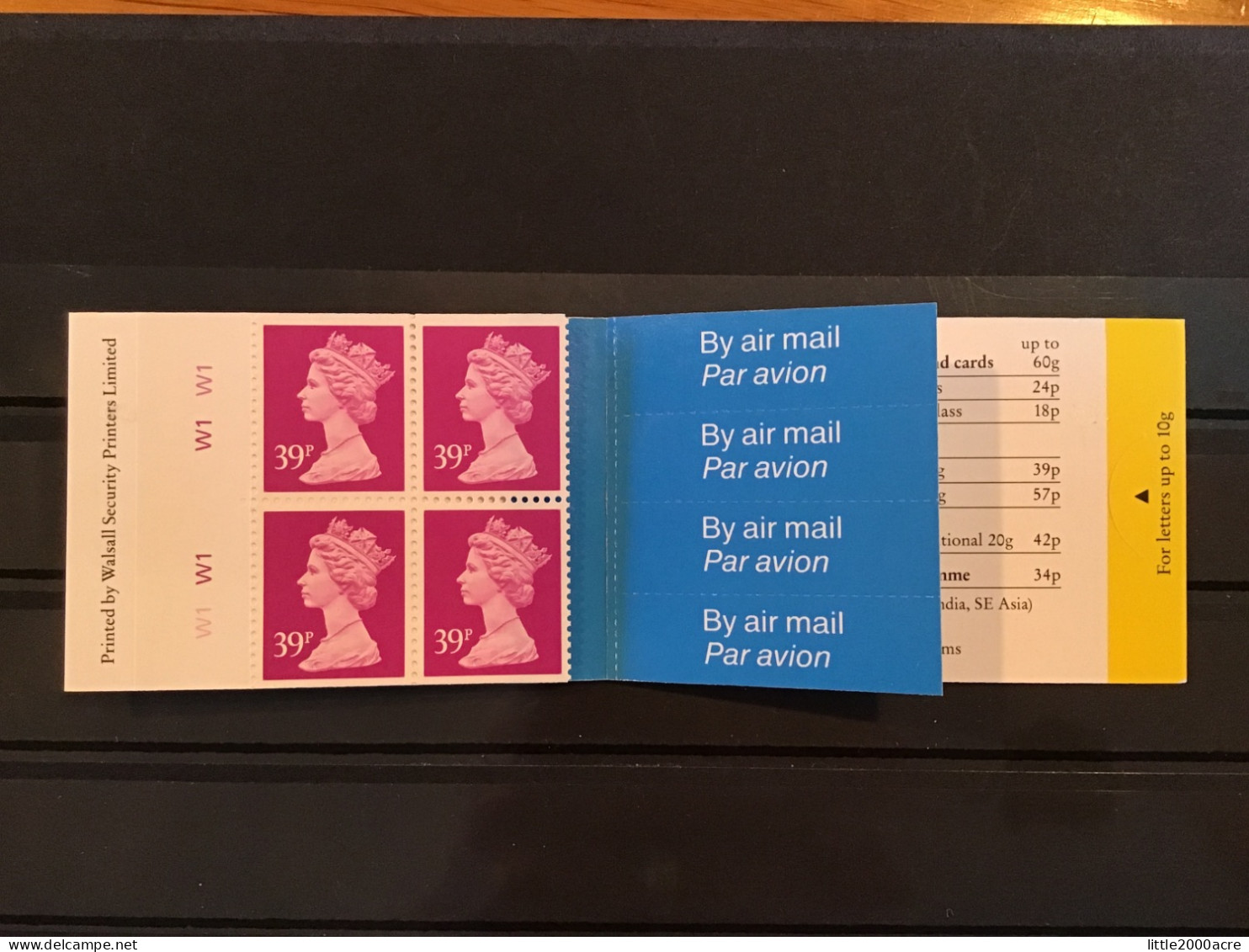 GB 1991 4 39p Stamps Barcode Booklet £1.56 MNH SG GM1 - Markenheftchen