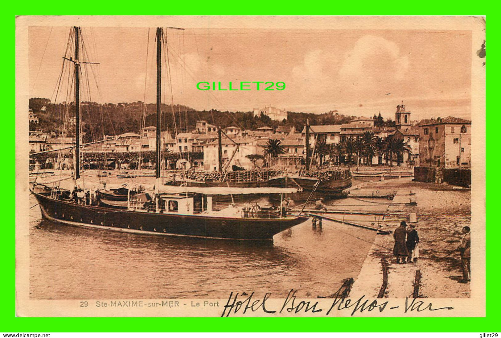 SHIP, BATEAU, VOILIERS - LE PORT DE STE MAXIME-SUR MER (83) - CIRCULÉE EN 1930 - EDIT. V. CREISSELS - - Sailing Vessels