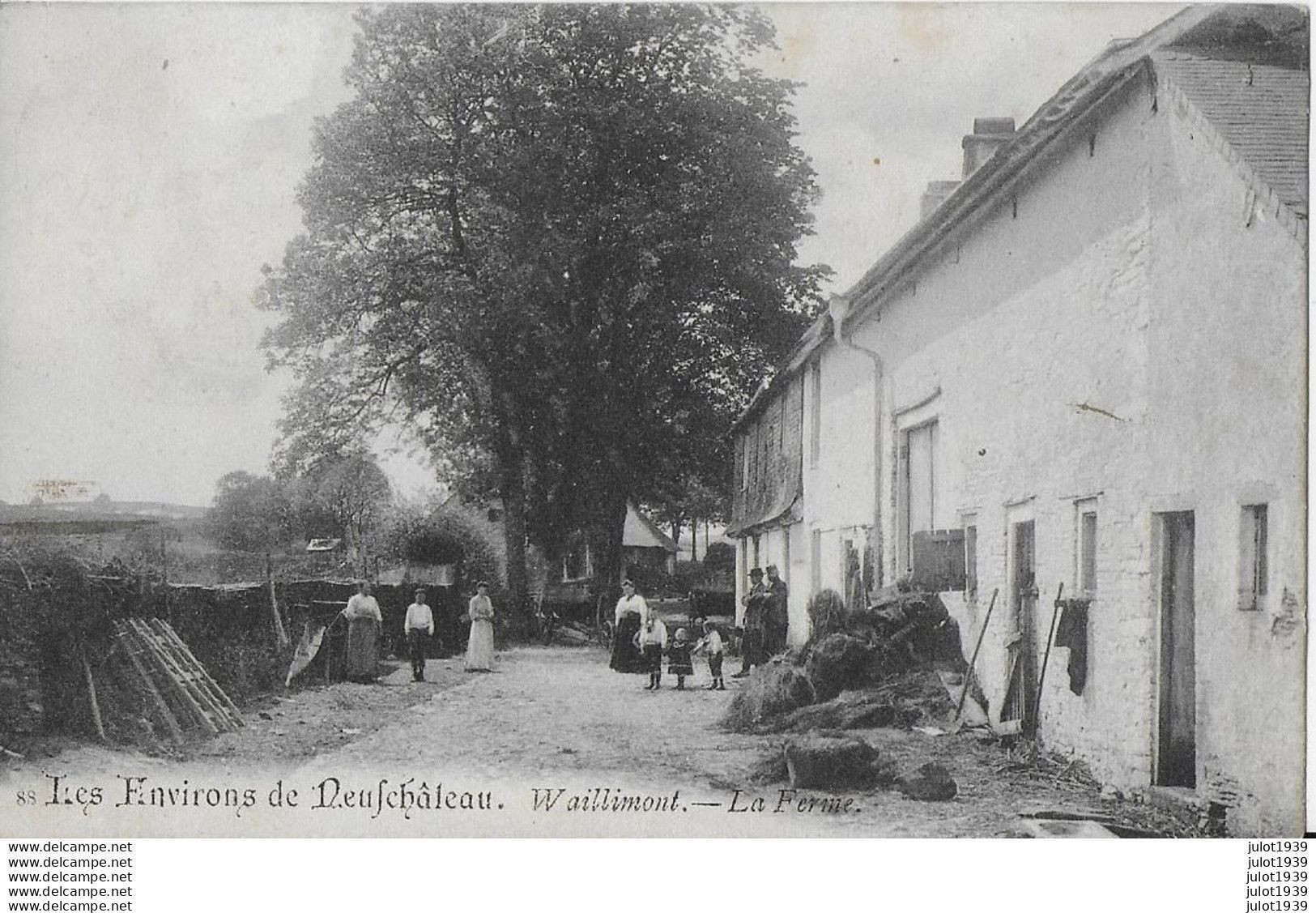 WAILLIMONT . ROCHEHAUT . HERBEUMONT ..-- RareRareRare . La FERME . 1913 Vers RHODE St GENESE . Voir Verso . - Bouillon