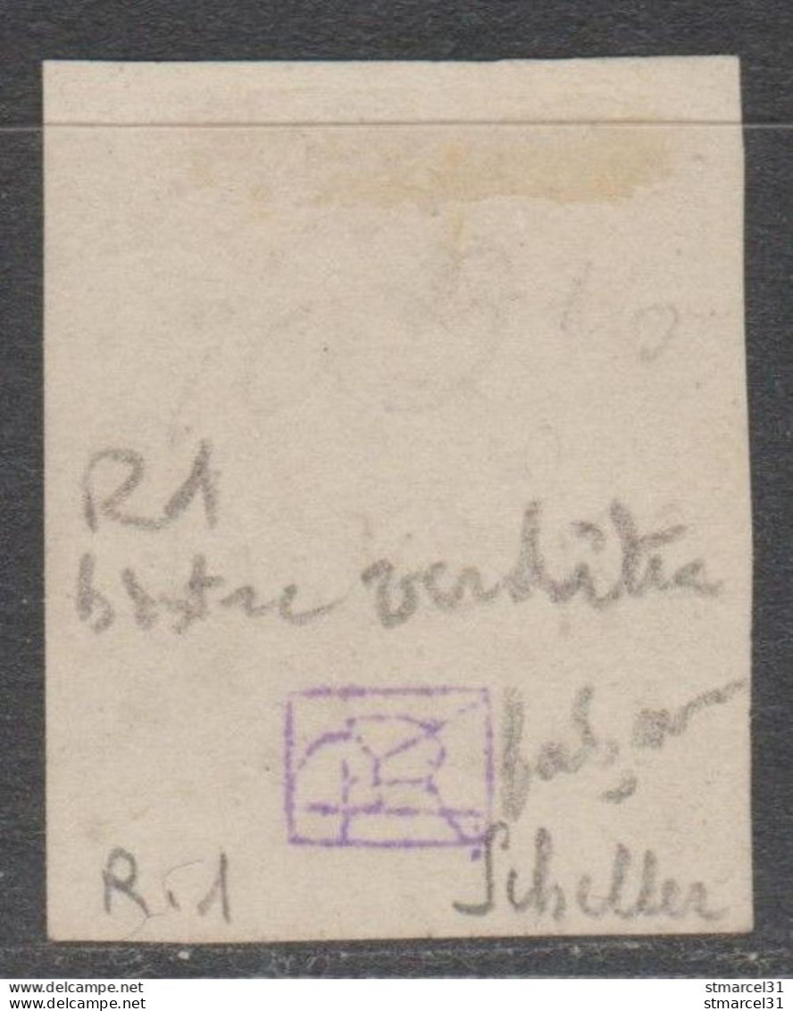 RARE NUANCE "BISTRE VERDATRE" N°43Ab TBE Signé Scheller Cote 700€ - 1870 Uitgave Van Bordeaux