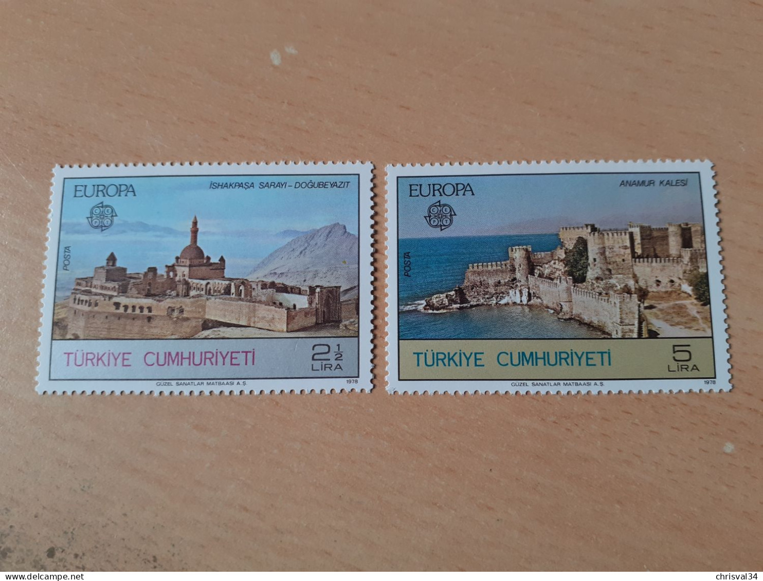 TIMBRES   EUROPA   1978   TURQUIE    N  2213  /  2214   COTE  10,00  EUROS      NEUFS  LUXE** - 1978