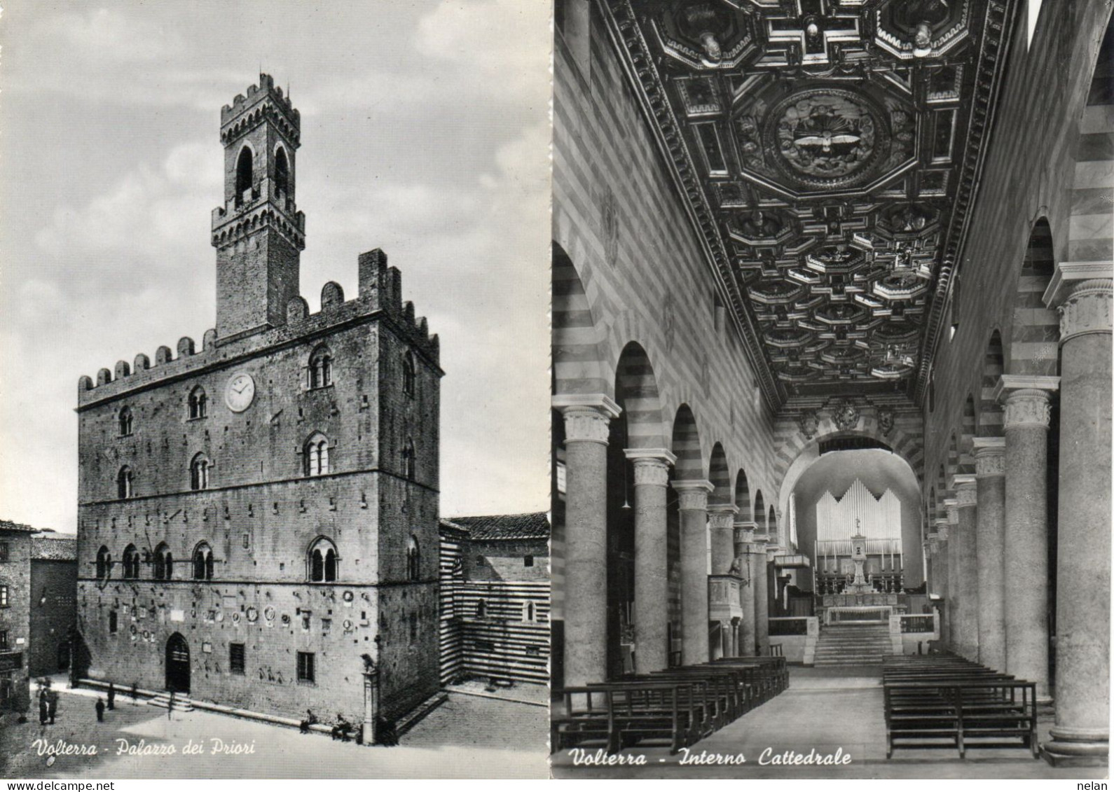 LOTTO - VOLTERA - PALAZZO DEI PRIORI - INTERNO CATTEDRALE - F.G. - Pisa