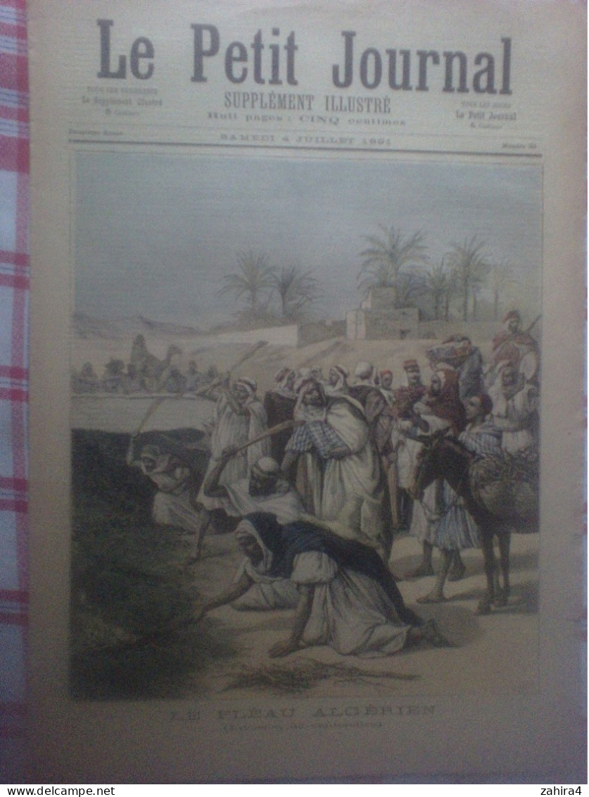 Le Petit Journal 32 Le Fléau Algérien Invasion Sauterelle Rosa-Josepha Théâtre D La Gaité Chanson H Ryon Music Planqette - Magazines - Before 1900