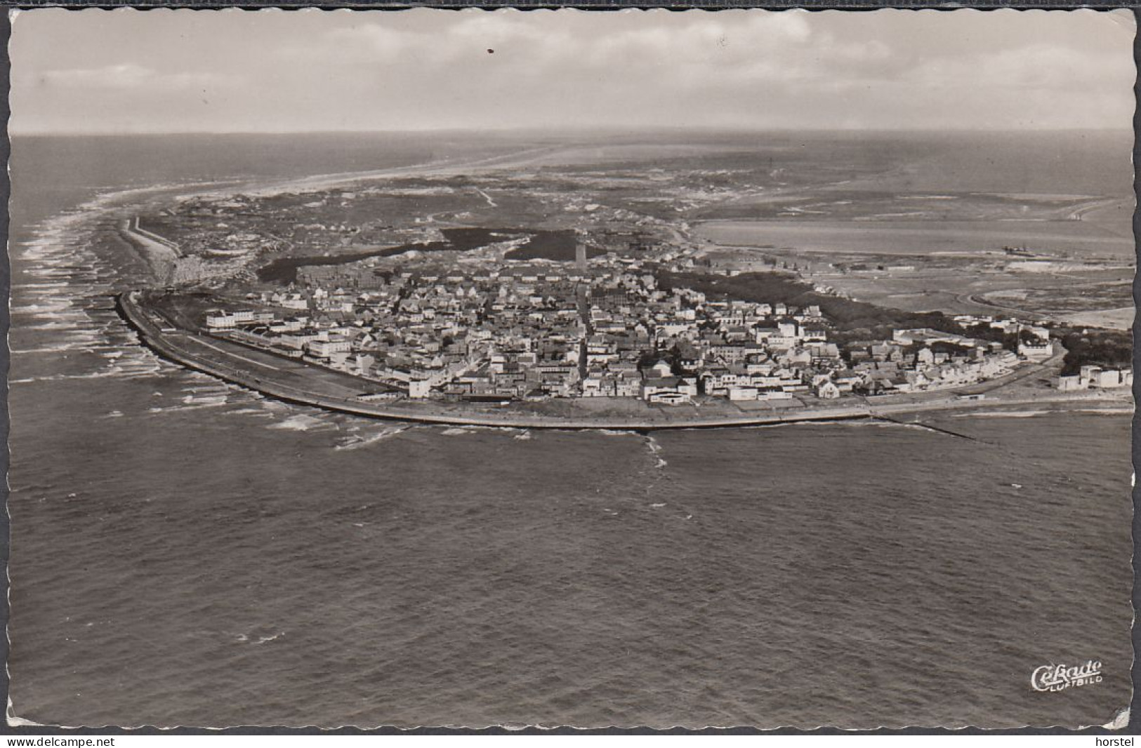 D-26548 Norderney - Nordseebad - Cekade Fliegeraufnahme - Air View (1956) Stamp - Norderney