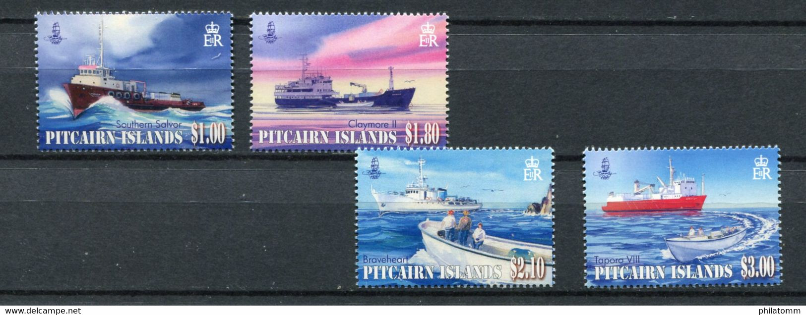 Pitcairn - Mi.Nr. 836 / 839 - "Versorgungsschiffe" ** / MNH (aus Dem Jahr 2011) - Pitcairninsel
