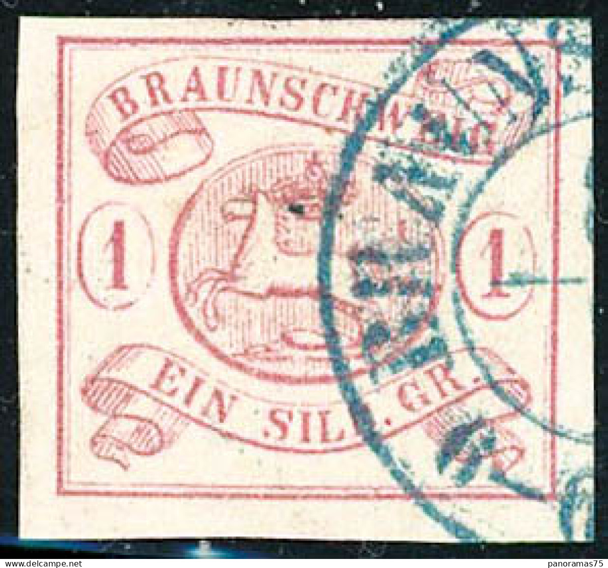 Obl. N°1 1s Rose, Pièce De Luxe - TB - Brunswick