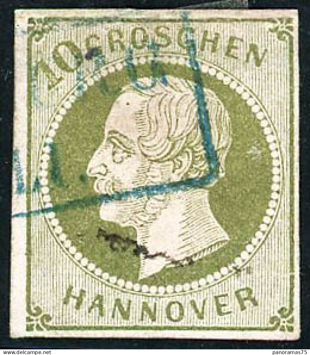 Obl. N°21 10g Vert-gris - TB - Hanovre