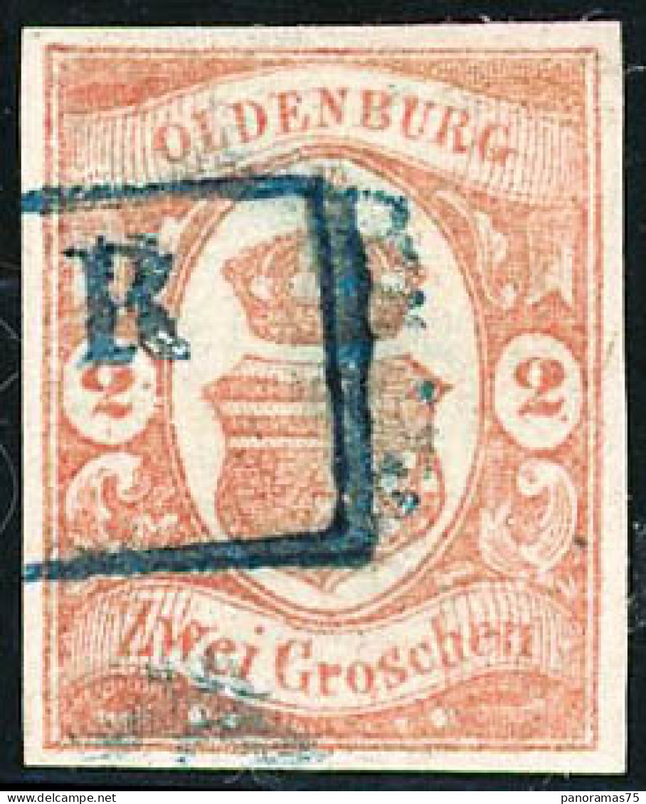 Obl. N°13 2g Rouge - TB - Oldenbourg