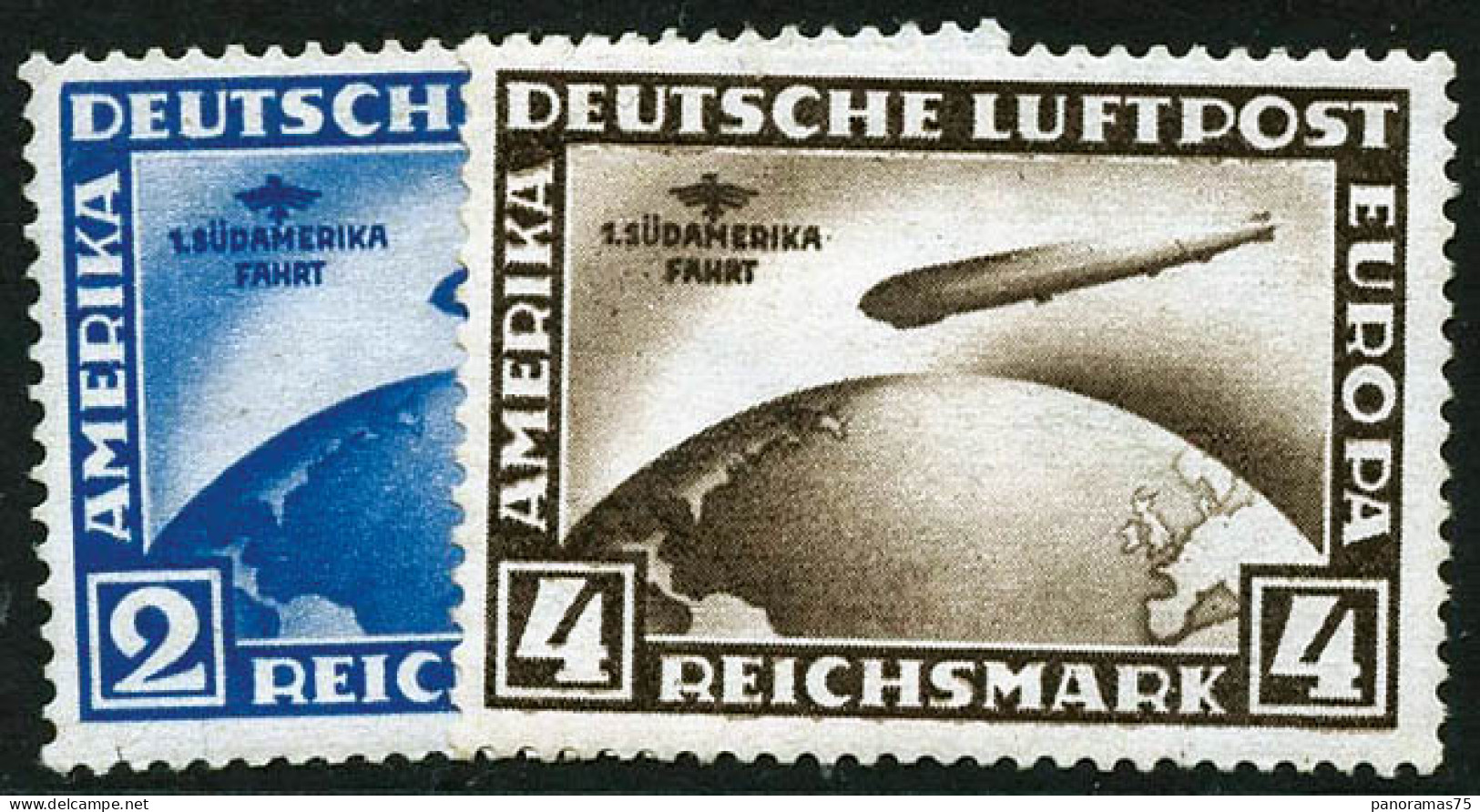 * N°38/9 Les 2 Val - TB - Posta Aerea & Zeppelin